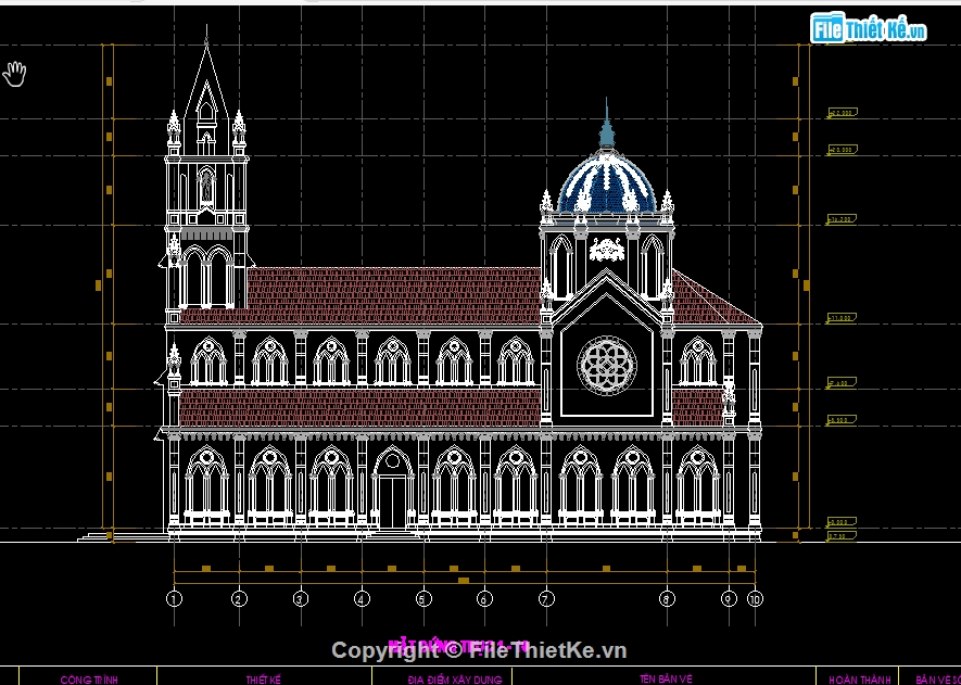 bản vẽ nhà thờ,cad nhà thờ,cad nhà thờ công giáo 3d,bản vẽ nhà thờ công giáo,max nhà thờ công giáo